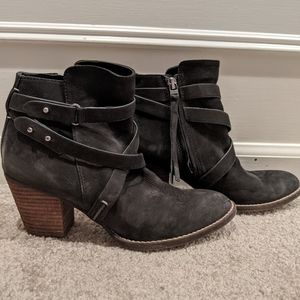 Sam Edelman Black Suede Booties